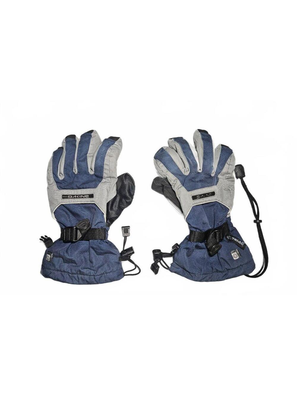 Dakine Ski Snowboard Gloves Blue Gray Size M Gauntlet